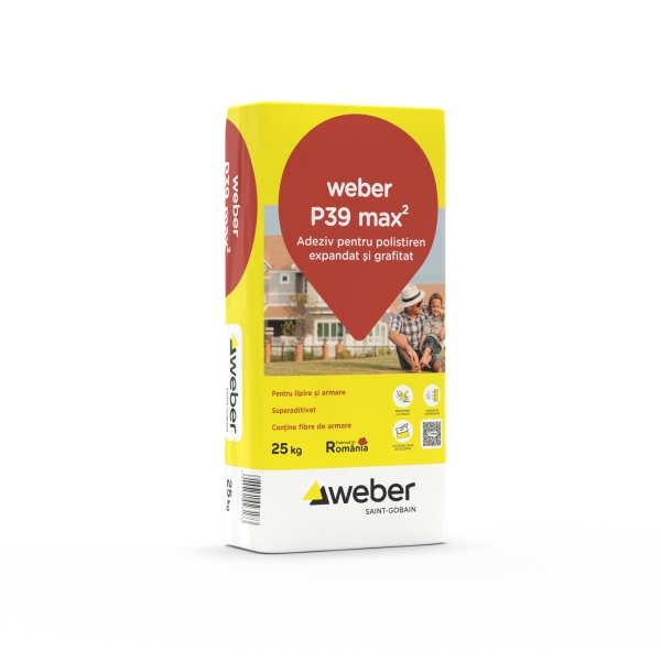 Weber P39 max2 ADEZIV PENTRU POLISTIREN  EXPANDAT ȘI GRAFITAT